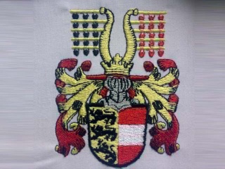 Wappen, Aufnäeher Stickerei